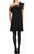 Robe de soirée noire one-shoolder